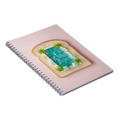 Pastel Vaporwave Pool Toast Notizblock (Rechte Seite)