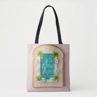 Pastel Vaporwave Pool Toast Tasche