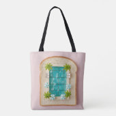 Pastel Vaporwave Pool Toast Tasche (Rückseite)