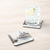 Pastel Venice Italien Wasserfarbe Italien Getränkeuntersetzer (Rechte Seite)