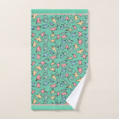 Pastel Verlasse grün Badhandtuch Set (Handtuch)