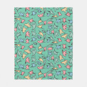 Pastel Verlasse grün Fleecedecke (Vorderseite)