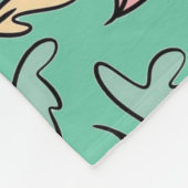 Pastel Verlasse grün Fleecedecke (Ecke)