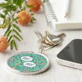 Pastel Verlasse grün Schlüsselanhänger (Seite)