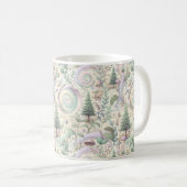 Pastel verzauberter Wald: Eine Cottailcore-Fantasi Kaffeetasse (VorderseiteRechts)