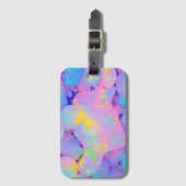 Pastel Vibranly Design Gepäckmarke - farbenfroh Gepäckanhänger (Vorderseite Vertikal)