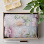 Pastel Viktorianisch Florals & Lace Decoupage Seidenpapier (Geschenk)