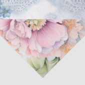 Pastel Viktorianisch Florals & Lace Layers Decoupa Seidenpapier (Detail)