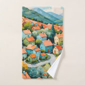 Pastel Village Dream Badhandtuch Set (Handtuch)
