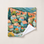 Pastel Village Dream Badhandtuch Set (Waschlappen)