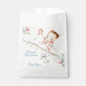 Pastel Vintag Baby Girl Babydusche Geschenktütchen (Vorderseite)