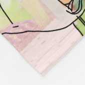 Pastel Vintag Clown Fleecedecke (Ecke)