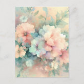 Pastel Vintages Roses Postkarte (Vorderseite)