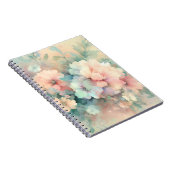Pastel Vintages Roses Spiral Photo Notebook Notizblock (Rechte Seite)