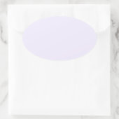 Pastel Violet 2 Ovaler Aufkleber (Tasche)