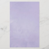 Pastel Violet Floral Brautparty Bingo (Rückseite)