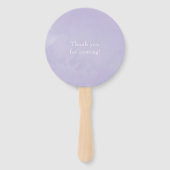 Pastel Violet Floral Fächer (Rückseite)