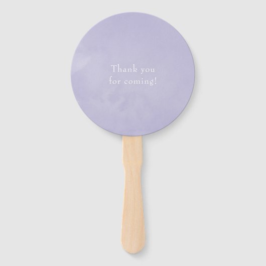 Pastel Violet Floral Fächer (Rückseite)