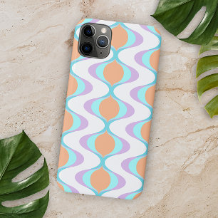 Pastel Violet Orange Aqua Blue Ogee White Waves Case-Mate iPhone Hülle