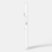 Pastel Violet und Icy Purple Flowers Case-Mate iPhone Hülle (Rückseite / Links)