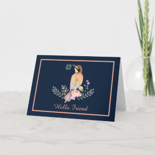 Pastel-Vogel  Karte