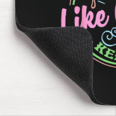 Pastel Volleyball Quote Design For Confident Athle Mousepad (Ecke)