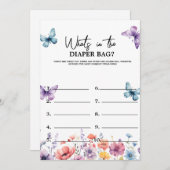 Pastel, was in der Tasche Baby Duschspielkarte Einladung (Vorne/Hinten)