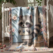 Pastel-Waschbär-Briefgarten Decke