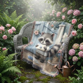 Pastel-Waschbär-Briefgarten Decke