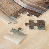 Pastel-Waschbären-Briefgarten Puzzle (Seite)