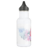 Pastel Wasserfarbe Kunst Angriff Kinder Signatur Edelstahlflasche (Links)
