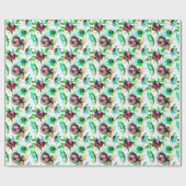 Pastel Wasserfarben Abstrakte Blume Geschenkpapier (Flach)
