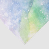 Pastel Wasserfarben-Galaxie Seidenpapier (Detail)