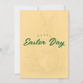 Pastel-Wasserfarben-Hasen-Oster-Eier-Suche-Frühstü Einladung (Rückseite)