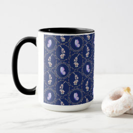 Pastel-Wasserfarben-Schmetterlinge in Reben Tasse
