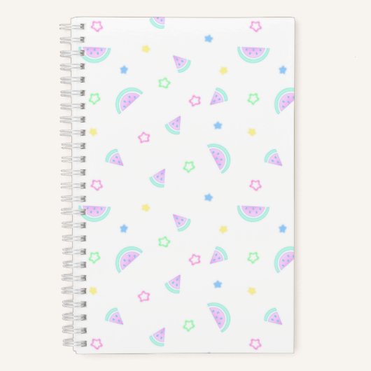 Pastel-Wassermelone Notizblock (Vorderseite)