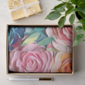 Pastel Watercolor Abstrakte Rose Decoupage Seidenpapier (Geschenk)