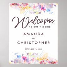 Pastel Watercolor Begrüßung