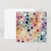 Pastel Watercolor Blubble Muster Einladung (Vorne/Hinten)