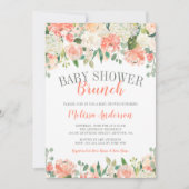 Pastel Watercolor Blume Brunch Kinderdusche einlad Einladung (Vorderseite)
