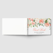 Pastel Watercolor Blume Hochzeit Gästebuch (Voll)