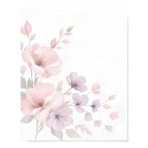 Pastel Watercolor-Blume