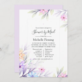 Pastel Watercolor Blumendusche von Mail Einladung