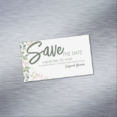 Pastel Watercolor Blumengestein Brautparty Magnetische Visitenkarte (Beispiel)