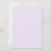 Pastel Watercolor Blütendusche Einladung (Rückseite)