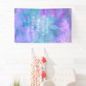 Pastel Watercolor Butterfly Personalisiertes Party Banner (Insitu)