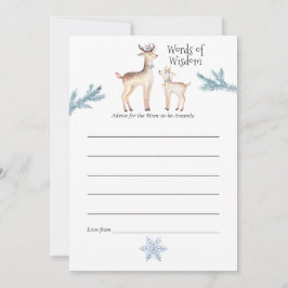 Pastel Watercolor Christmas Kinderdusche Mama Rats Hinweiskarte