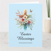 Pastel Watercolor Cross Gospel Christlich Ostern Karte (Vorderseite)