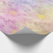 Pastel Watercolor Daisies Geschenkpapier (Ecke)