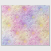 Pastel Watercolor Daisies Geschenkpapier (Flach)